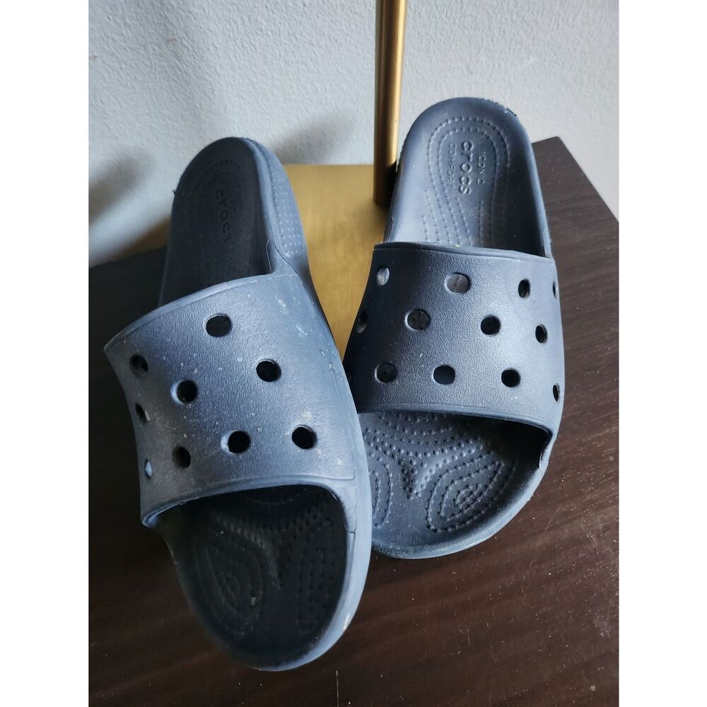 CROCS Navy Slide Sandals